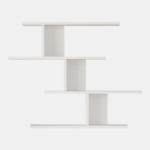 Prateleira de parede Hökkomi com 4 prateleiras 78x99x15cm Branco en.casa