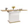 Mesa extensível telescópica 110-140×80 cm - Mesa de cozinha dobrável para 4-6 pessoas - Branca