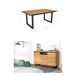 Conjunto muebles salon, Mesa patas U 8 comensales 167x90 Conjunto muebles salon, Mesa patas U 8 comensales 167x90 Madera