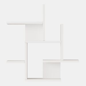 Prateleira de parede Reyna 7 prateleiras 66x63x15cm Branco en.casa
