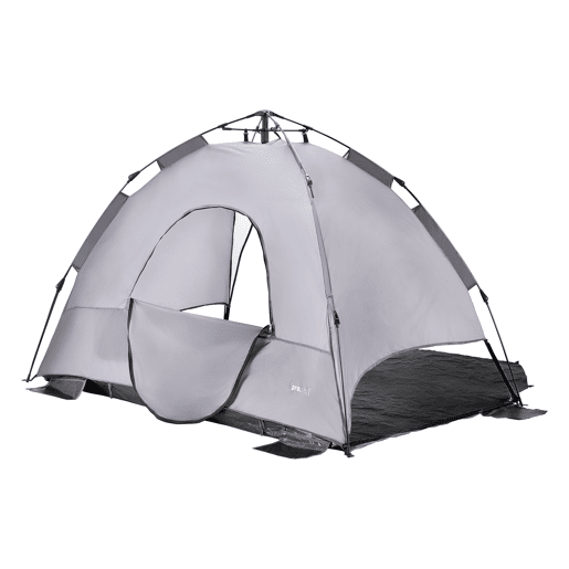 Tenda de praia pop up Mullsjö automática 215 x 135 x 140 cm cinzento clarocinzento escuro pro.tec.