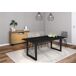 Conjunto muebles salon, Mesa patas U 10 comensales Conjunto muebles salon, Mesa patas U 10 comensales Negro/ Madera