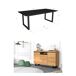 Conjunto muebles salon, Mesa patas U 10 comensales Conjunto muebles salon, Mesa patas U 10 comensales Negro/ Madera