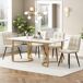 Conjunto de mesas y sillas de comedor 140x80 Conjunto de mesas y sillas de comedor 140x80 Beige