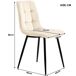 Conjunto de mesas y sillas de comedor 140x80 Conjunto de mesas y sillas de comedor 140x80 Beige