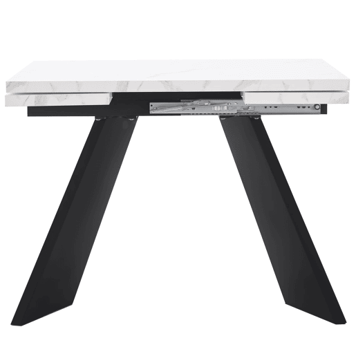 Mesa extensível 99-159 cm - Design flexível, mesa para sala de jantar e escritório, superfície ampla - Branco