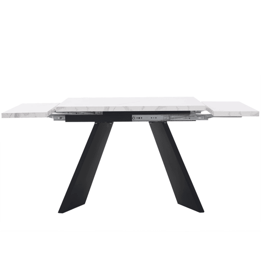 Mesa extensível 99-159 cm - Design flexível, mesa para sala de jantar e escritório, superfície ampla - Branco