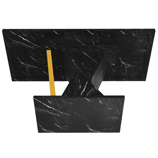 Mesa extensível 110x80x76 cm - Para sala de jantar e cozinha - Extensível até 140 cm - Preto