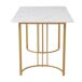 Conjunto de mesas y sillas de comedor 140x80 Conjunto de mesas y sillas de comedor 140x80 Blanco/ Beige