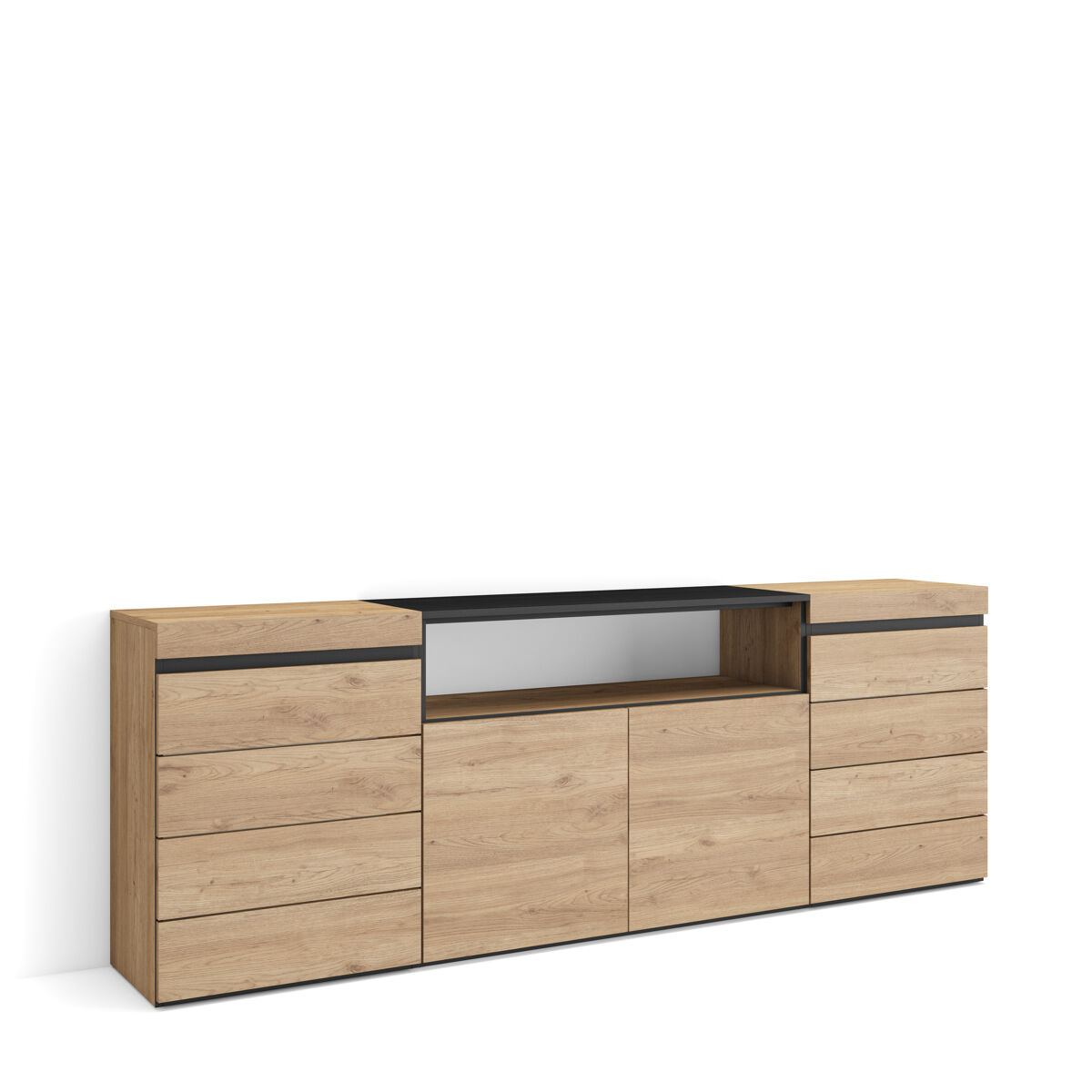 Cómoda, Cajonera, Mueble Auxiliar 214 Roble
