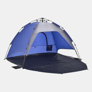 Tenda de praia pop up Mullsjö automática 215 x 135 x 140 cm azulcinzento escuro pro.tec.