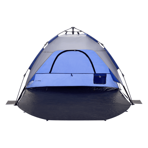 Tenda de praia pop up Mullsjö automática 215 x 135 x 140 cm azulcinzento escuro pro.tec.