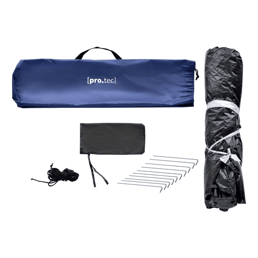 Tenda de praia pop up Mullsjö automática 215 x 135 x 140 cm azulcinzento escuro pro.tec.