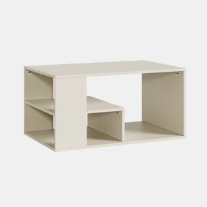 Mesa de centro Antaa retangular 80x50x40cm cor de areia en.casa