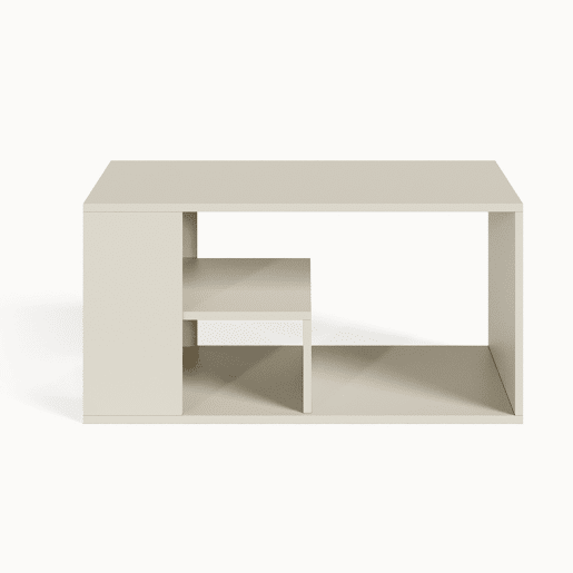 Mesa de centro Antaa retangular 80x50x40cm cor de areia en.casa