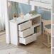 Cama alta de madera de pino Cama alta de madera de pino Blanco