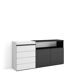 Cómoda, Cajonera, Mueble Auxiliar 157 Cómoda, Cajonera, Mueble Auxiliar 157 Blanco/ Negro