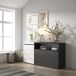 Cómoda, Cajonera, Mueble Auxiliar 157 Cómoda, Cajonera, Mueble Auxiliar 157 Blanco/ Negro