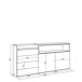 Cómoda, Cajonera, Mueble Auxiliar 157 Cómoda, Cajonera, Mueble Auxiliar 157 Blanco/ Negro