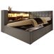 Cama de matrimonio de lino con almacenaje 158x203 Cama de matrimonio de lino con almacenaje 158x203 Beige