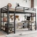 Cama alta de metal Cama alta de metal Negro