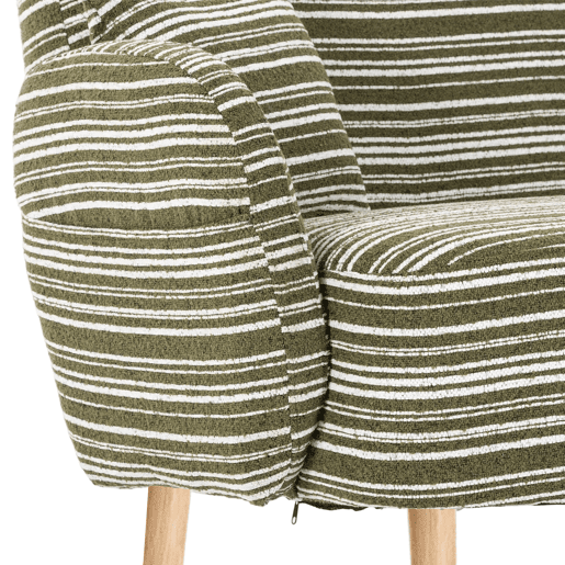 Sofá de 2 lugares - moderno, confortável, com apoios de braços e bolsa de armazenamento - verde azeitona
