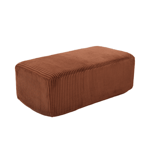 Sofá relax - Estofado moderno com bolsos laterais e almofada - Laranja