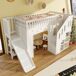 Cama alta de madera de pino Cama alta de madera de pino Blanco
