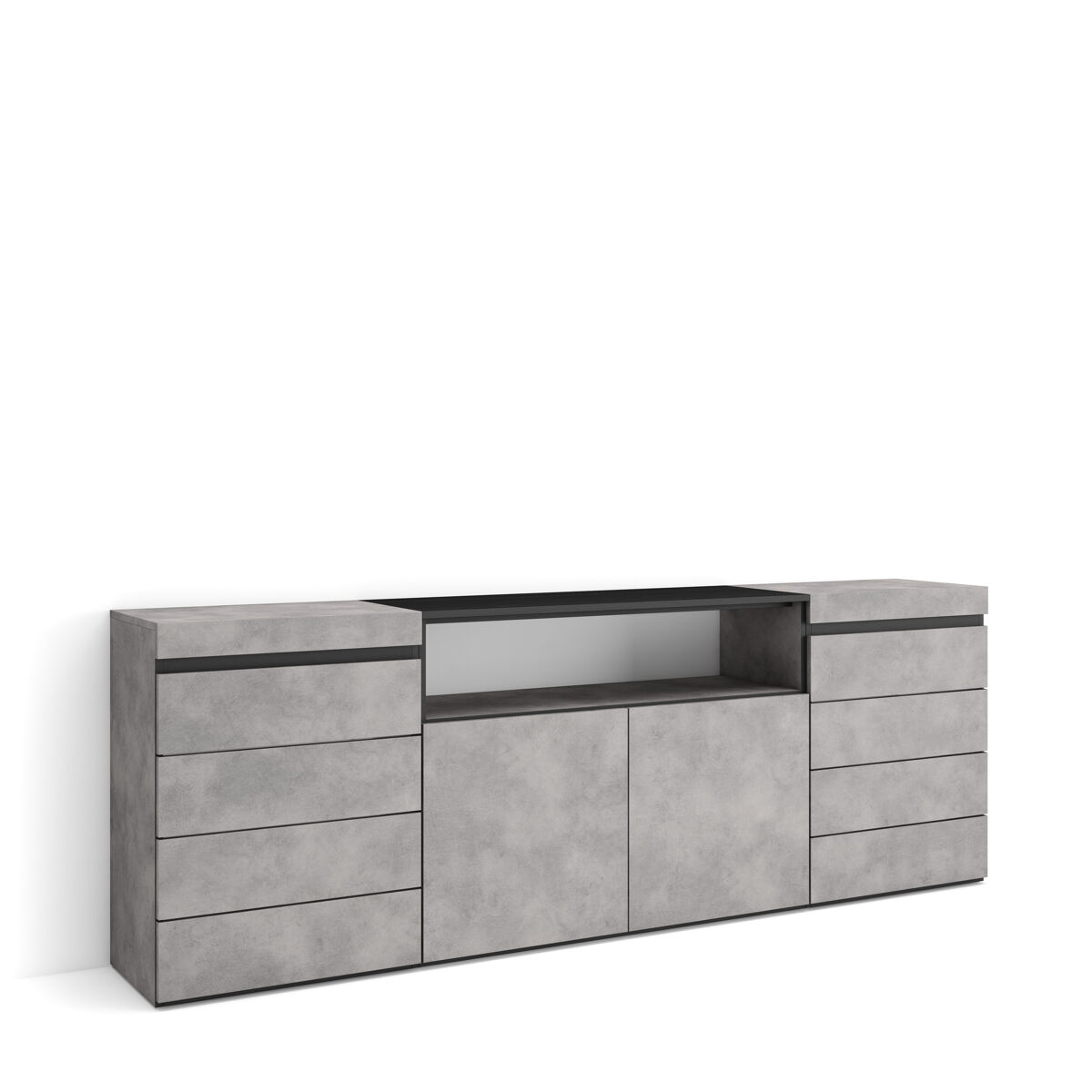 Cómoda, Cajonera, Mueble Auxiliar 214 Cemento