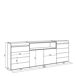 Cómoda, Cajonera, Mueble Auxiliar 214 Cómoda, Cajonera, Mueble Auxiliar 214 Blanco/ Negro