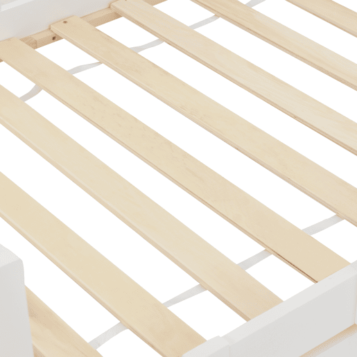 Cama-casa,cama de criança de madeira de pinho 90x200 cm,branco