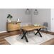 Conjunto muebles salon, Mesa patas U 8 comensales Conjunto muebles salon, Mesa patas U 8 comensales Negro/ Madera
