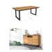 Conjunto muebles salón, Mesa patas U 10 comensales Conjunto muebles salón, Mesa patas U 10 comensales Negro/ Madera