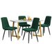 Conjunto de mesas y sillas de comedor Conjunto de mesas y sillas de comedor Blanco/ Verde