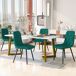 Conjunto de mesas y sillas de comedor Conjunto de mesas y sillas de comedor Blanco/ Verde