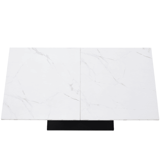 Conjunto de sala de jantar de 5 peças - Mesa em U com design moderno, pernas pretas, cadeiras em veludo cinzento - Multicolorido