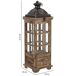 Farol de madera Farol de madera Marrón