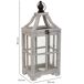 Farol de madera Farol de madera Blanco