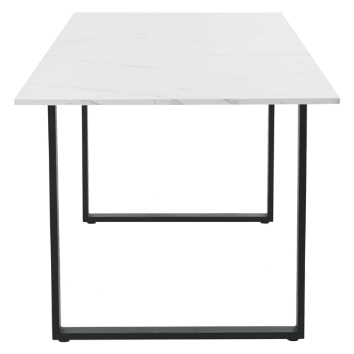 Conjunto de sala de jantar 140180x80cm - Mesa moderna com 4 cadeiras de veludo cinza