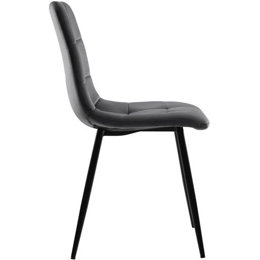 Conjunto de sala de jantar 140180x80cm - Mesa moderna com 4 cadeiras de veludo cinza