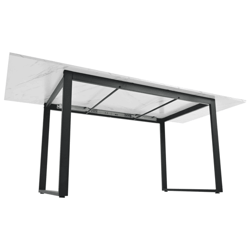 Conjunto de sala de jantar 140180x80cm - Mesa moderna com 4 cadeiras de veludo cinza