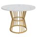 Conjunto de mesas y sillas de comedor 100x100 Conjunto de mesas y sillas de comedor 100x100 Blanco/ Gris