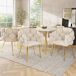 Conjunto de mesas y sillas de comedor Conjunto de mesas y sillas de comedor Blanco/ Beige