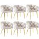 Conjunto de mesas y sillas de comedor Conjunto de mesas y sillas de comedor Blanco/ Beige