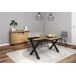 Conjunto muebles salon, Mesa patas X 6 comensales Conjunto muebles salon, Mesa patas X 6 comensales Negro/ Madera