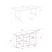 Conjunto muebles salón, Mesa patas U 10 comensales Conjunto muebles salón, Mesa patas U 10 comensales Negro/ Madera