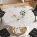 Conjunto de mesas y sillas de comedor 100x100 Conjunto de mesas y sillas de comedor 100x100 Blanco/ Gris