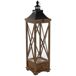 Farol de madera Farol de madera Marrón