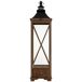 Farol de madera Farol de madera Marrón