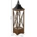 Farol de madera Farol de madera Marrón